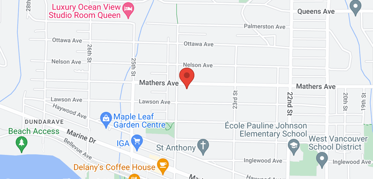 map of 2384 MATHERS AVENUE